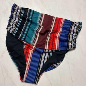 NWT Coastal Blue Bikini Bottoms 3X red blue black